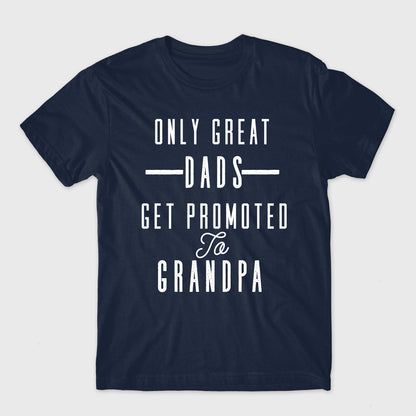 Only Great Dads Get Promoted To Grandpa Short-Sleeve Unisex T-Shirt - grandpa gift - grandpa t shirt - pregnancy announcement shirt