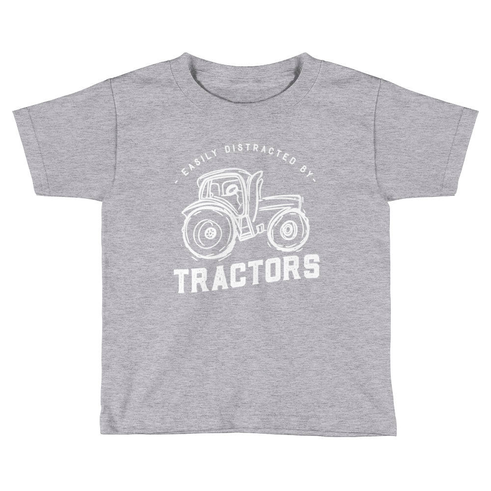 Easily Distracted By Tractors Kids Shirt - tractor shirt - tractor gift - truck shirt -farm shirt - boys tractor shirt - girls tractor shirt