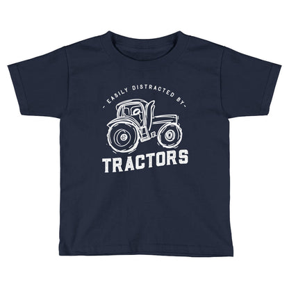 Easily Distracted By Tractors Kids Shirt - tractor shirt - tractor gift - truck shirt -farm shirt - boys tractor shirt - girls tractor shirt