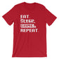 Eat Sleep Game Repeat Unisex T-Shirt videogame gift - videogame tshirt - video game nerd gift - videogame tshirts - geeky gift