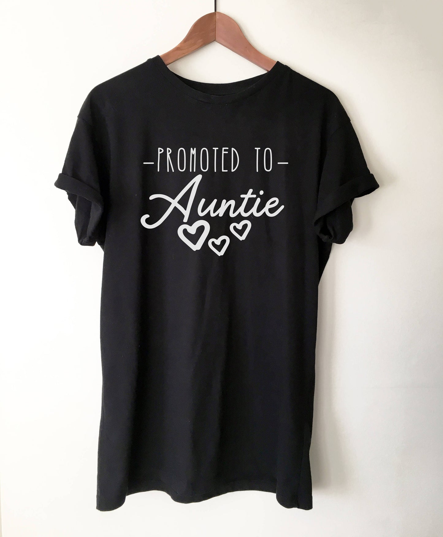 Promoted To Auntie T-Shirt - Auntie shirt, Pregnancy Announcement Shirt, Pregnancy Reveal To Sister, Aunt Shirts, Aunt Gift, New Aunt Shirt