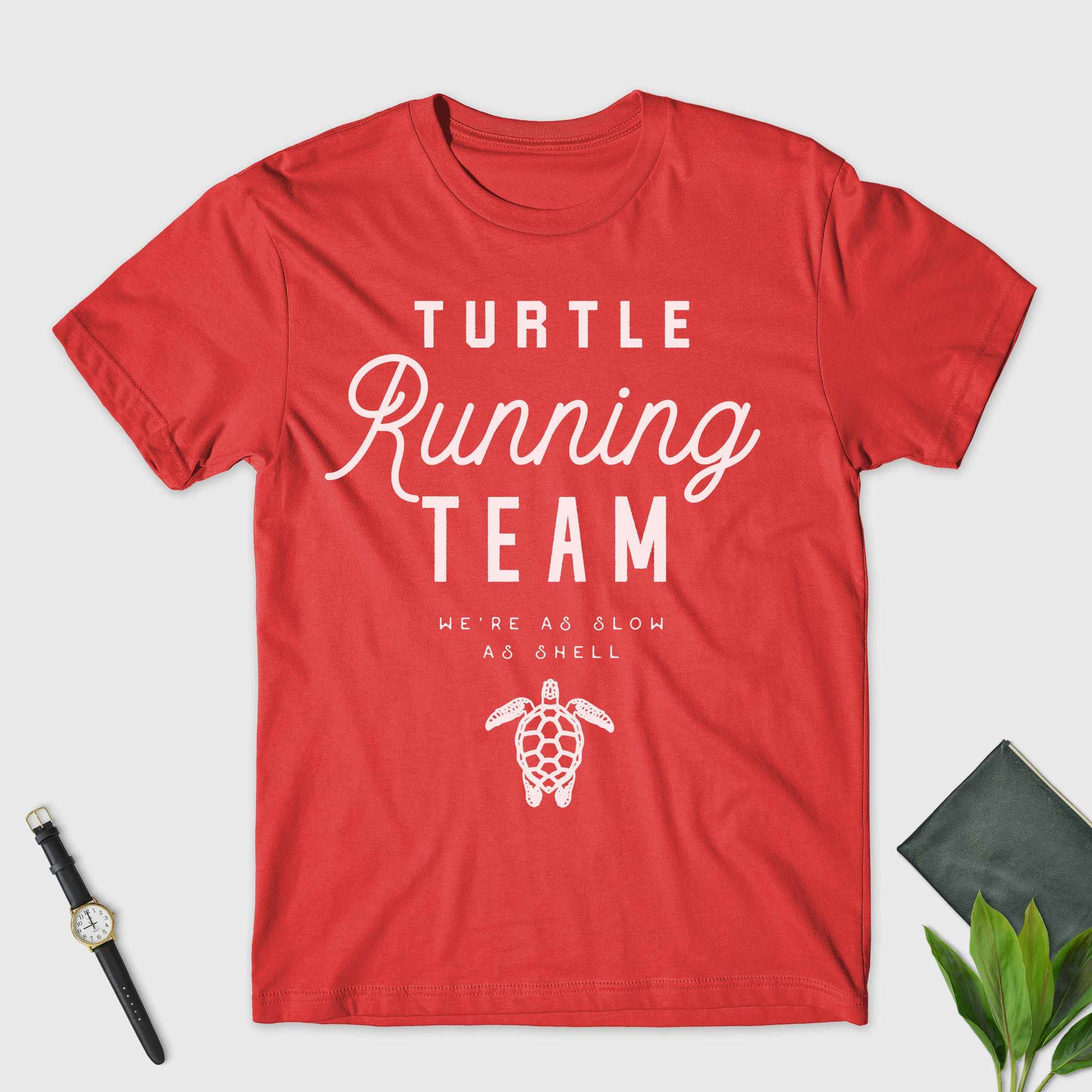 Turtle Running Team Unisex T-Shirt - Turtle Shirt - Running Shirt - Slow as Shell - running costume - Running Gifts -