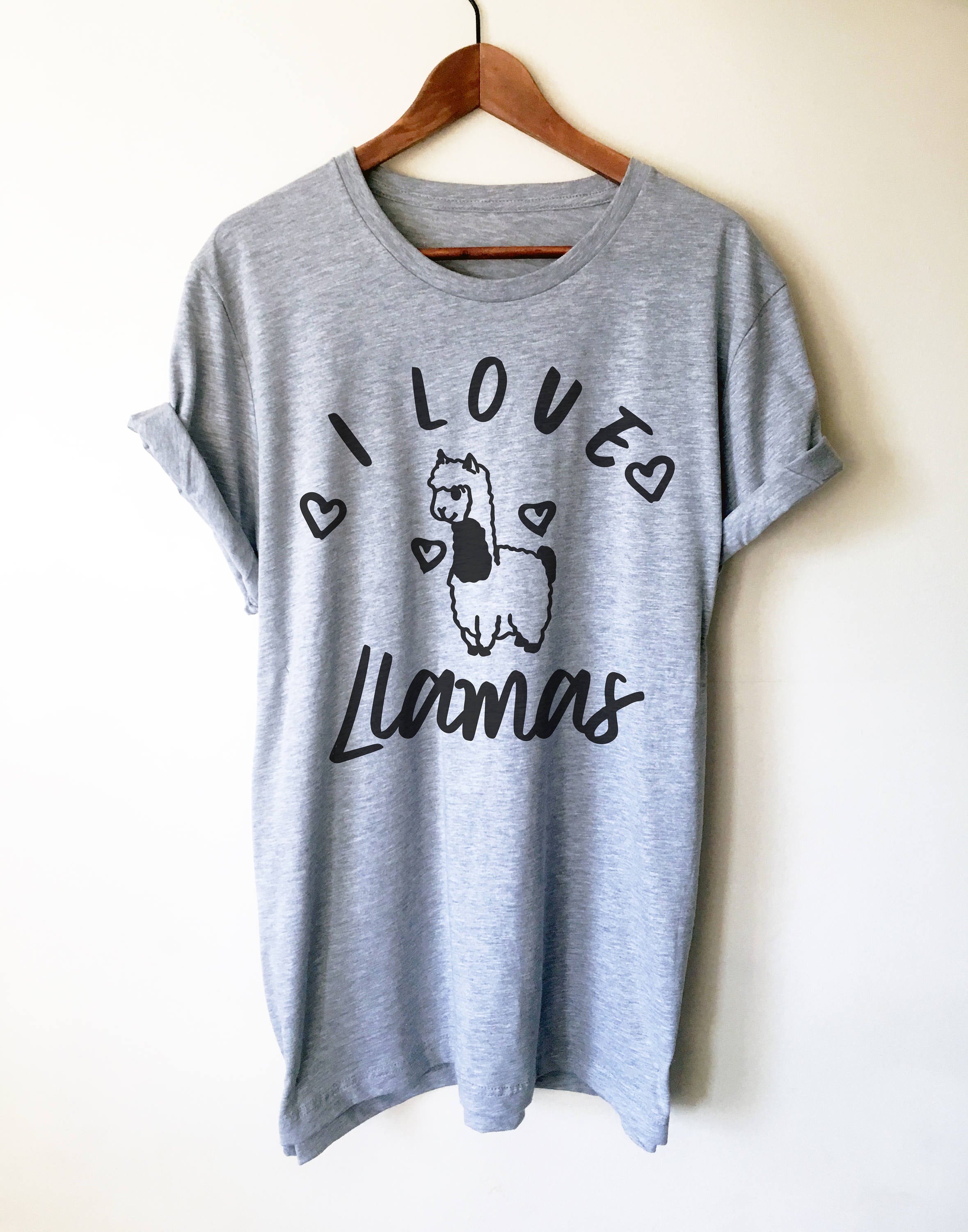 I Love Llamas Unisex Shirt |