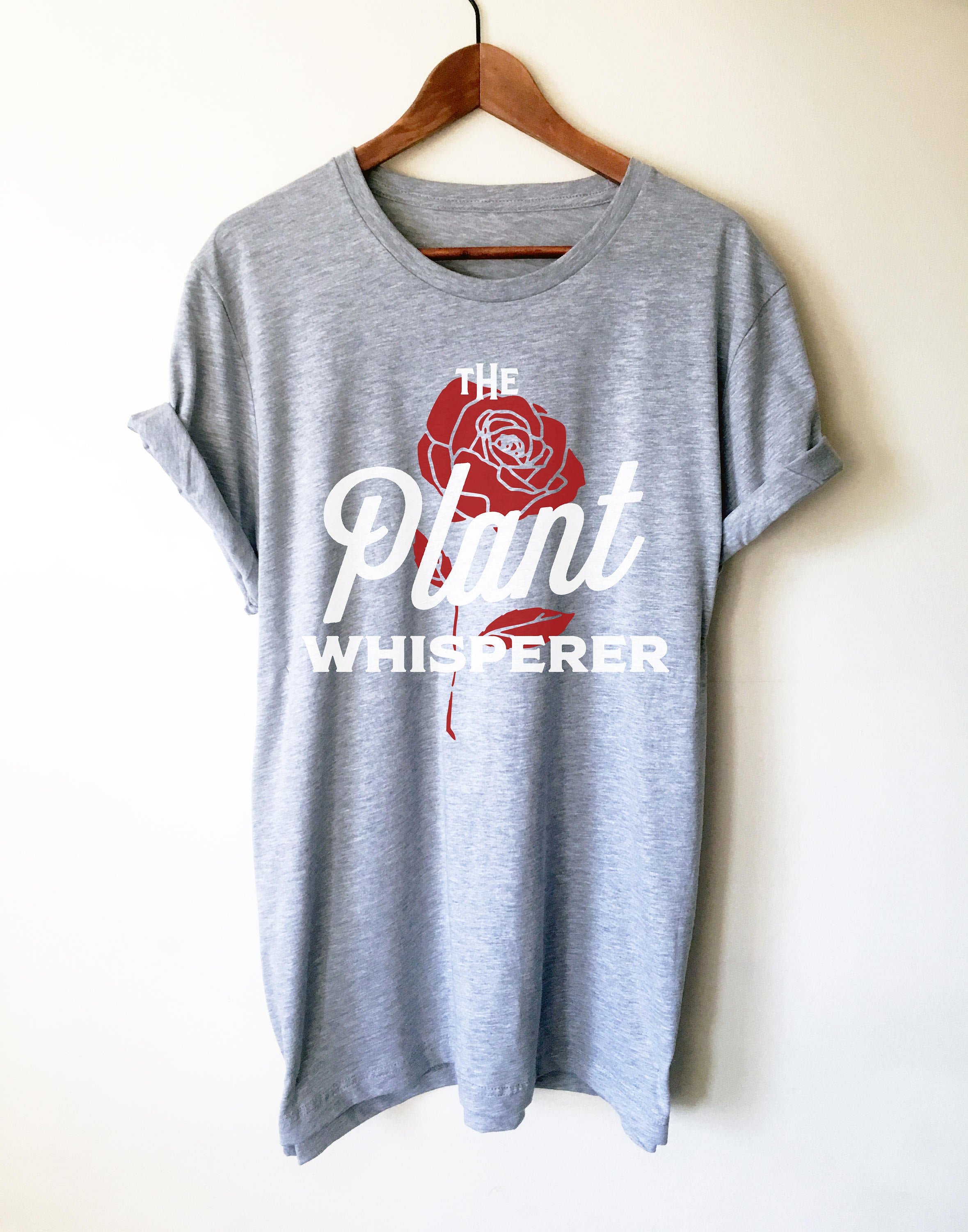 The Plant Whisperer Unisex T-Shirt - Gardening Shirt - Gardener Gift - Plant Shirt - Funny Sayings - Novelty Gift - Graphic T-Shirt - Stag & Peach Co