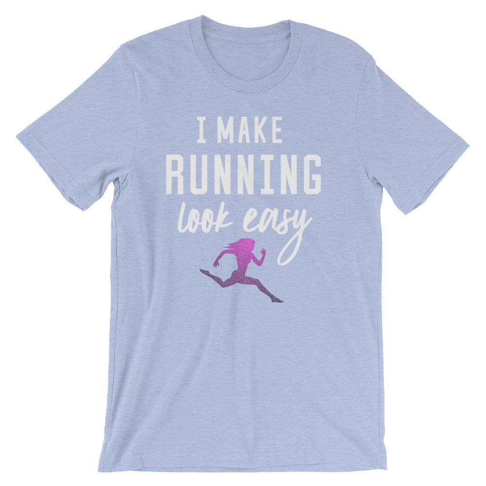 I Make Running Look Easy Unisex Shirt - Running shirt, Marathon shirt, Funny running shirt, Running gifts, Marathon shirts , Half marathon - Stag & Peach Co