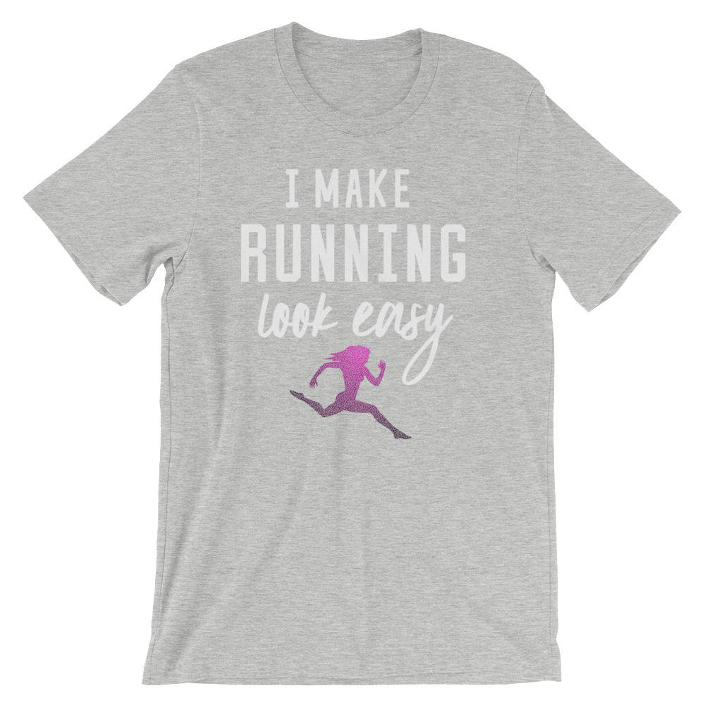 I Make Running Look Easy Unisex Shirt - Running shirt, Marathon shirt, Funny running shirt, Running gifts, Marathon shirts , Half marathon - Stag & Peach Co