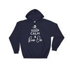Keep Calm & Run On Hoodie - Running Hoodie, Running shirt, Marathon hoodie, Funny running shirt, Running gifts, Marathon shirts