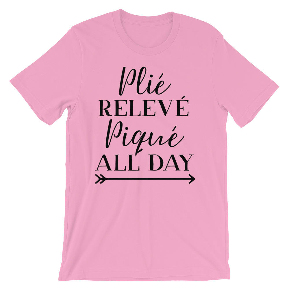 Plié Relevé Piqué All Day Unisex Shirt  | Ballet shirt | dance shirt | ballerina shirt | ballet | ballerina | dancer gift