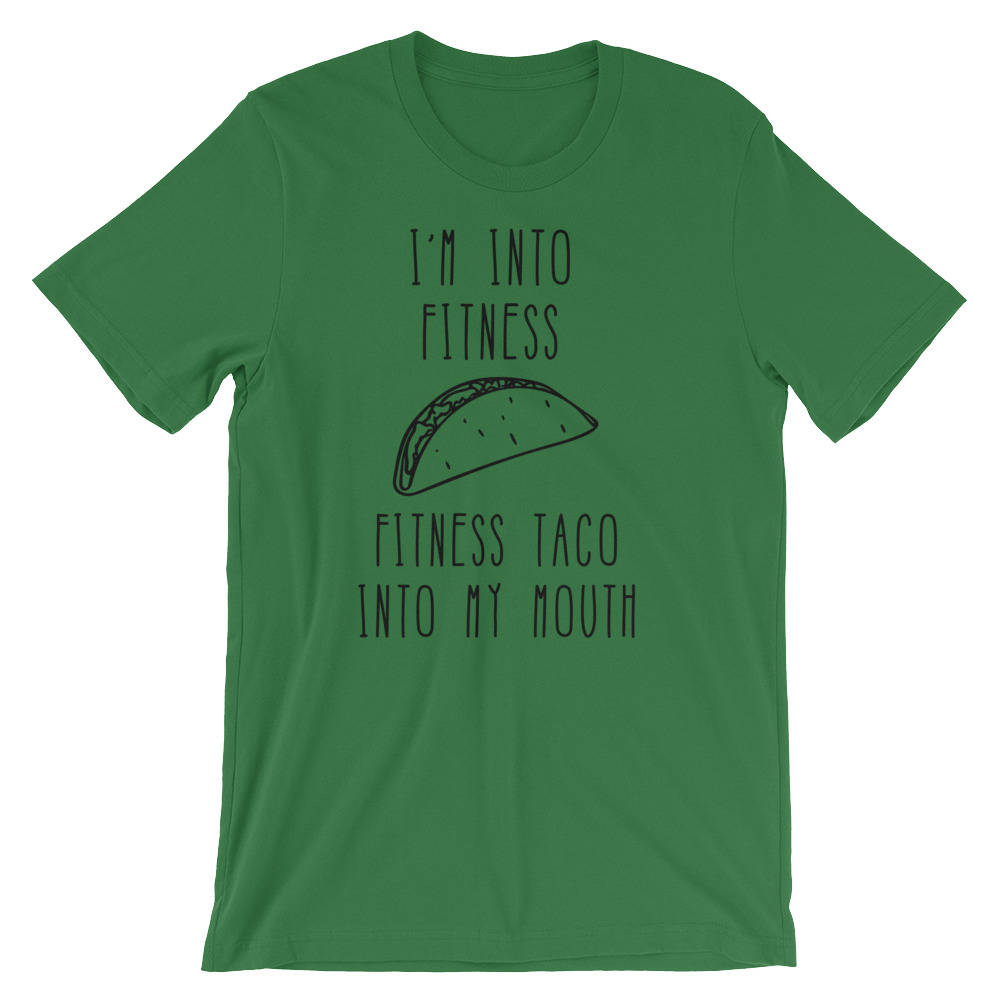 I'm Into Fitness, Fitness Taco Into My Mouth Unisex Shirt - Taco shirt, Funny taco shirt, Fitness taco shirt, Taco shirts, Workout shirt, - Stag & Peach Co