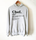 Chef Dictionary Definition Hoodie - Chef shirt, Chef gift, Cooking shirt, Foodie shirt, Cooking gift, Culinary gifts, Food shirt, Sous chef - Stag & Peach Co