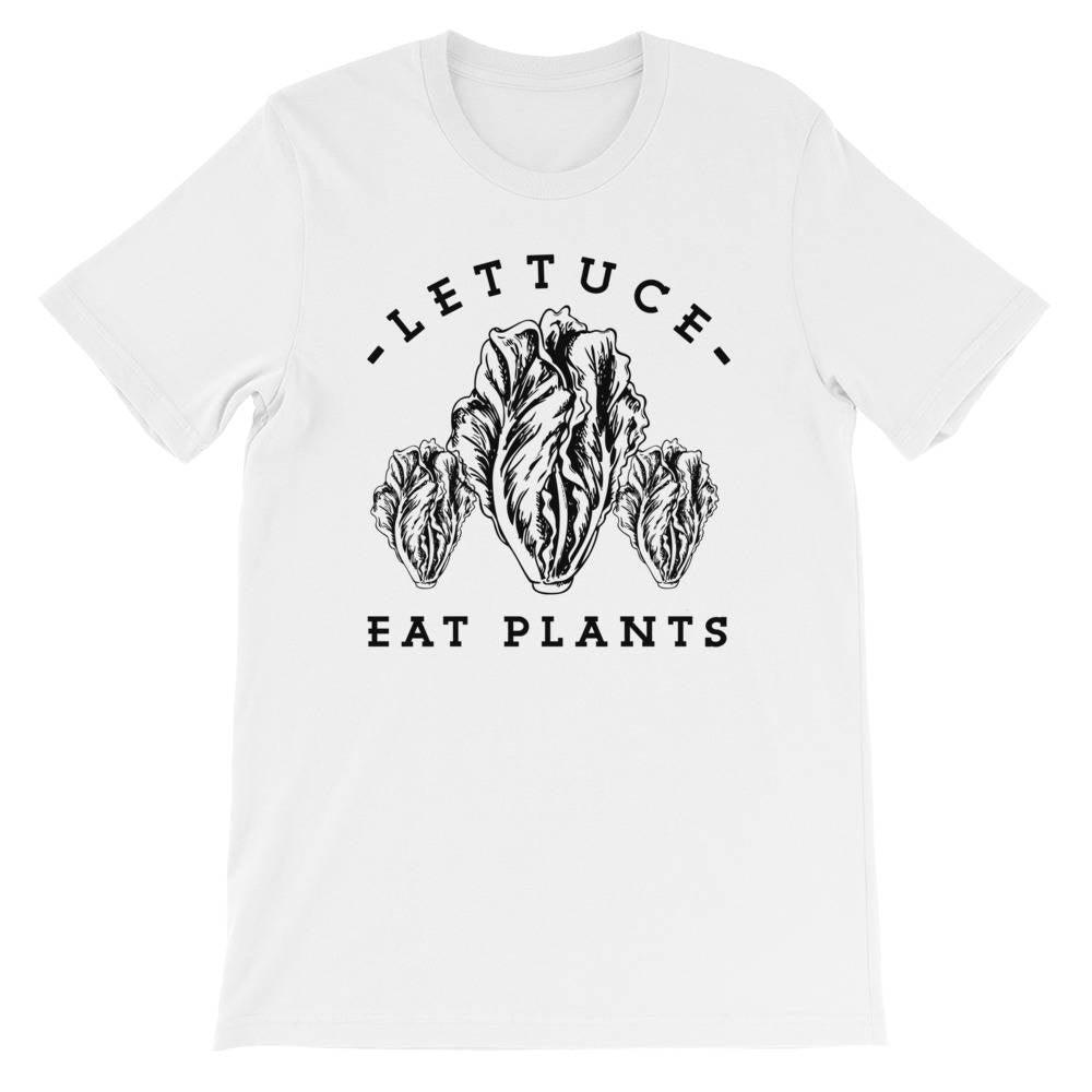 Lettuce Eat Plants Unisex Shirt - Funny Vegetarian Shirt, Plant Based T-Shirt, Vegan shirt, Veggie Shirt, Gardening Gift, Cute Vegan Tee