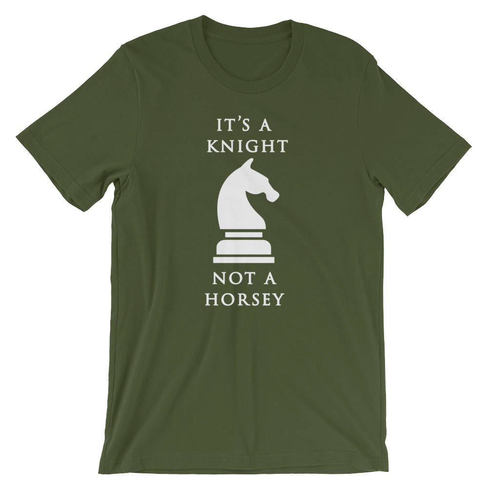 It's A Knight Not A Horsey Unisex Shirt - Chess Shirt, Chess Player, Funny Chess Shirt, Chess Player Gift, Chess Mom, Knight Shirt - Stag & Peach Co