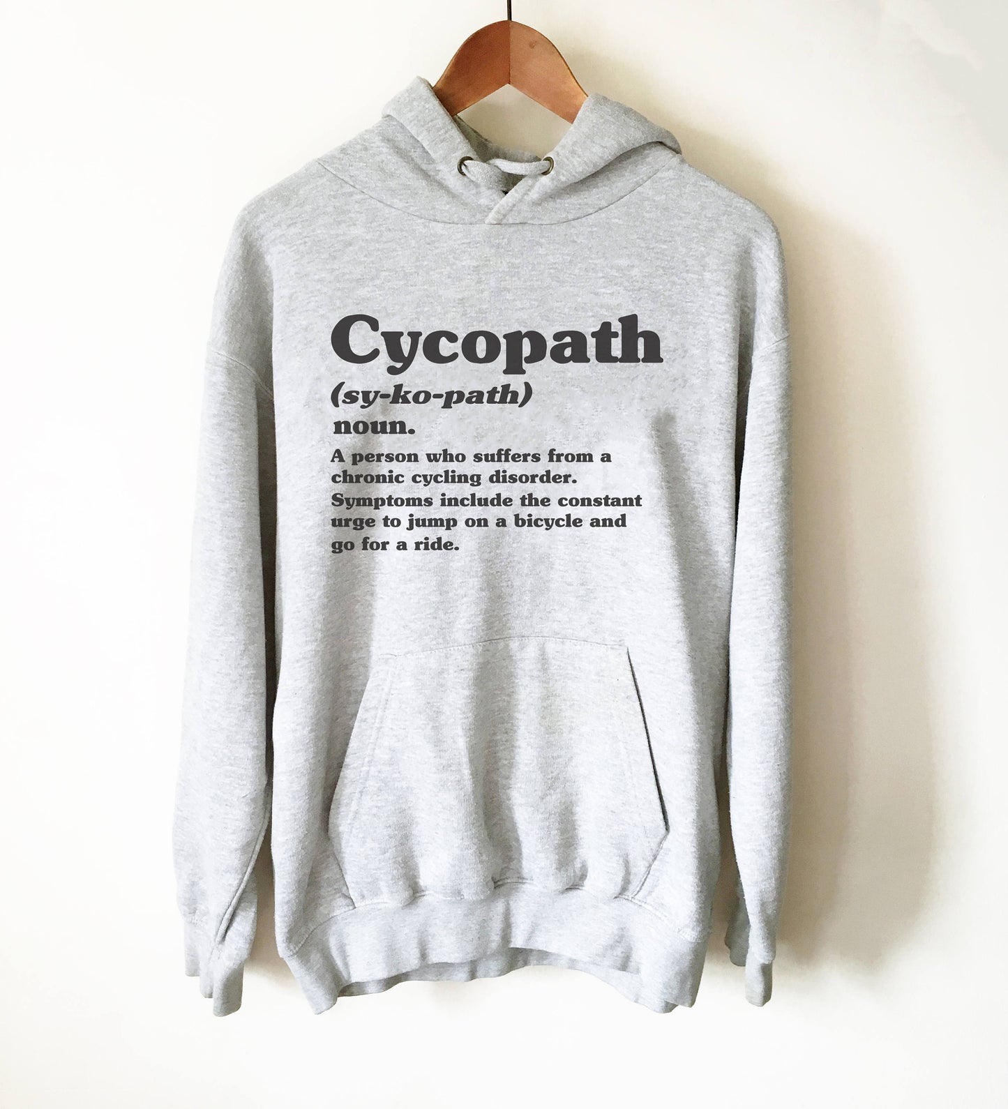 Cycopath Definition Hoodie - Cycling hoodie, Cyclists gift, Bicycle shirt, Mens cyclist gift, Bicycle tshirt women, bicycle lover gift
