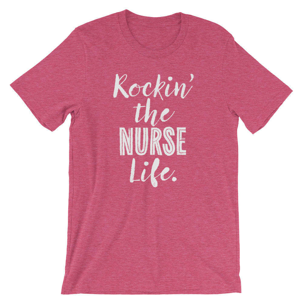 Rockin' The Nurse Life Unisex Shirt - Nurse shirt, Nursing student, Registered nurse, Nurse appreciation, Funny nurse shirt, RN shirt