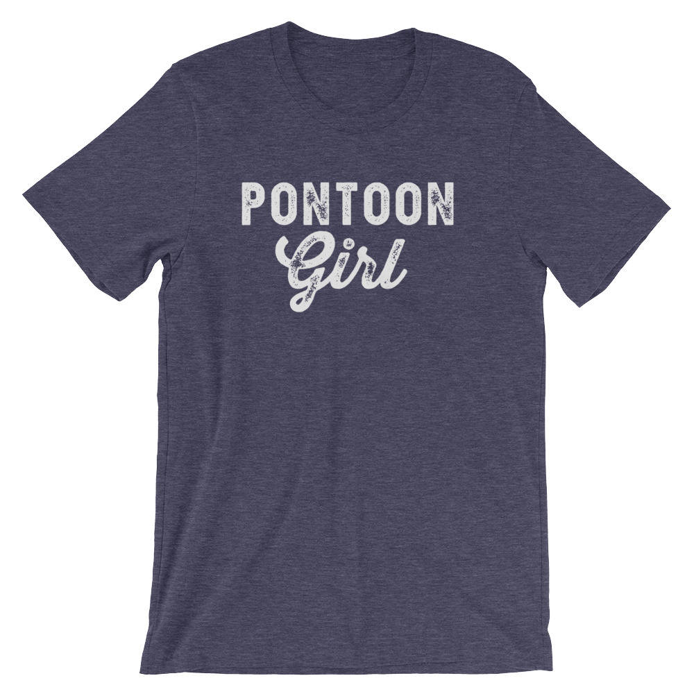Pontoon Girl Unisex Shirt - Pontoon girl shirt, Captain shirt, Sailor shirt, Nautical shirt, Navy shirt, Sailing shirt, Sailor gift