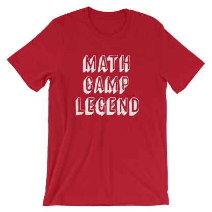 Math Camp Legend Unisex Shirt - Math funny t-shirt, Funny math shirt, Math geek shirts, Math teacher tee, Mathematics, Math shirt