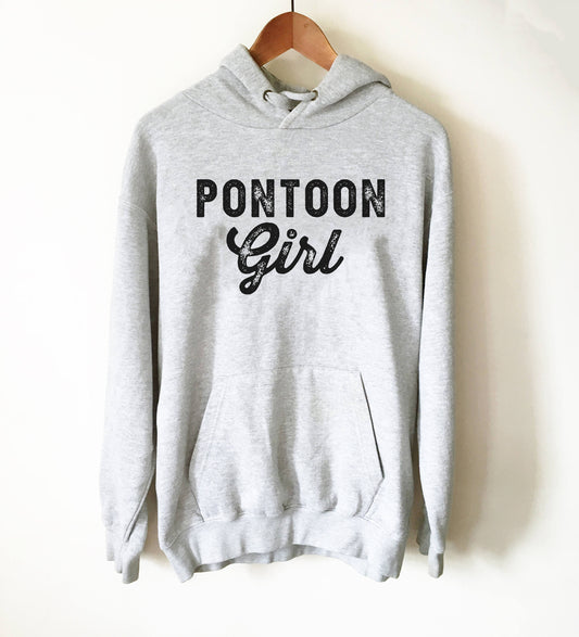 Pontoon Girl Hoodie - Pontoon girl shirt, Captain shirt, Sailor shirt, Nautical shirt, Navy shirt, Sailing shirt, Sailor gift