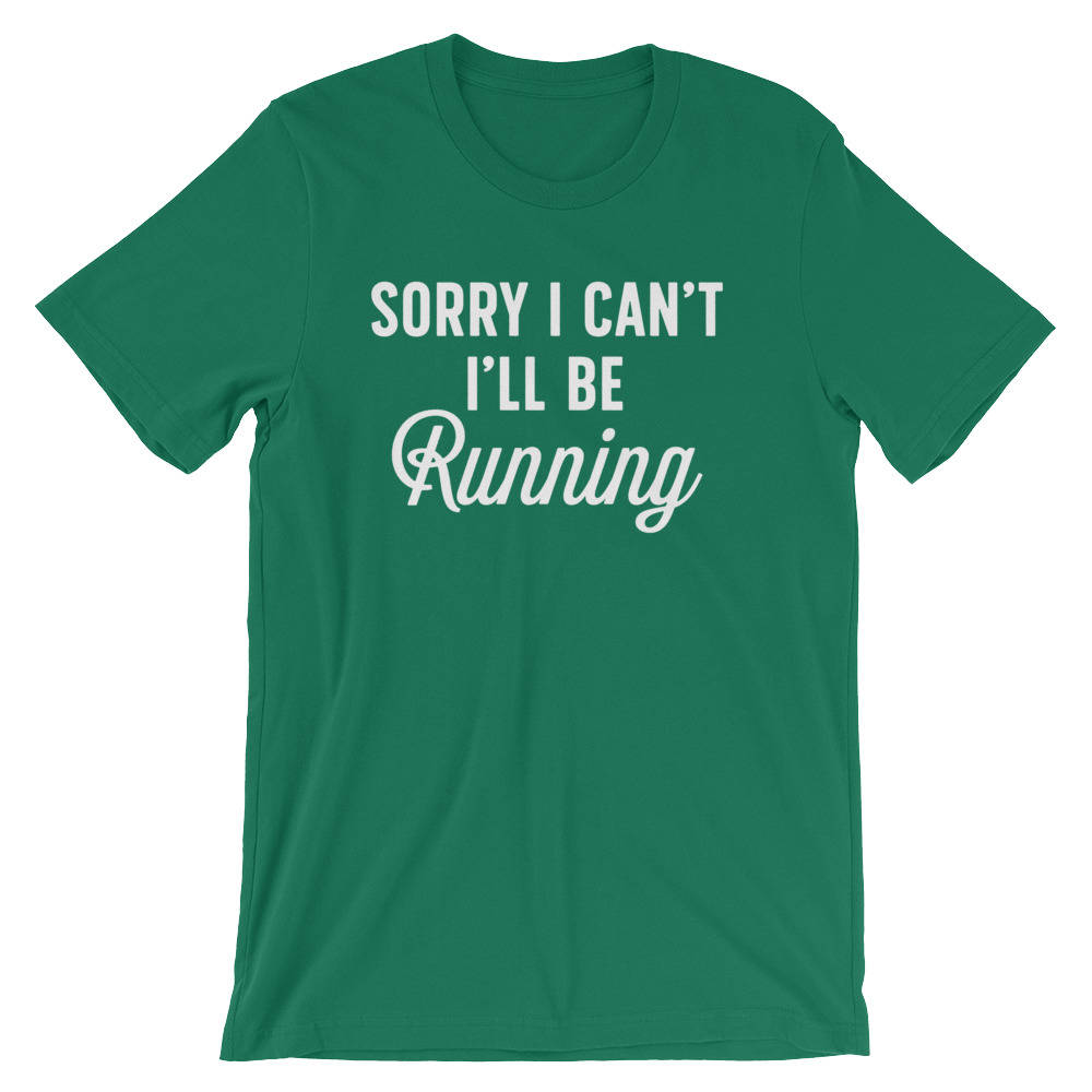 Sorry I'll Be Running Unisex Shirt - Running shirt, Marathon shirt, Funny running shirt, Running gifts, Marathon shirts , Half marathon - Stag & Peach Co