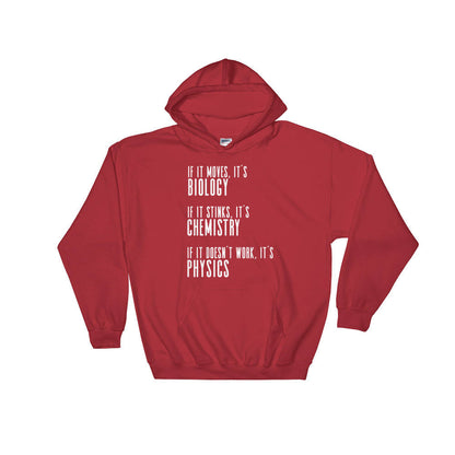 If It Moves It's Biology Hoodie - Chemistry Shirt, Physics shirt, Chemistry shirt, Science shirt, Periodic table shirt