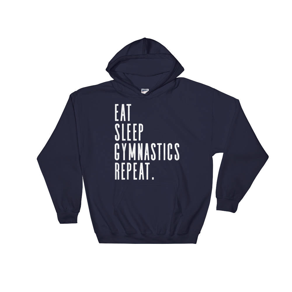 Eat Sleep Gymnastics Repeat Hoodie - Gymnastics Shirt, Gymnast Shirt, Gymnastics Gift, Gymnastics Gifts, Gymnastics, Gymnastics Mom, Gymnast