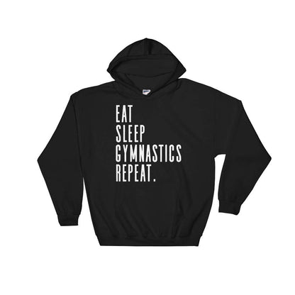 Eat Sleep Gymnastics Repeat Hoodie - Gymnastics Shirt, Gymnast Shirt, Gymnastics Gift, Gymnastics Gifts, Gymnastics, Gymnastics Mom, Gymnast