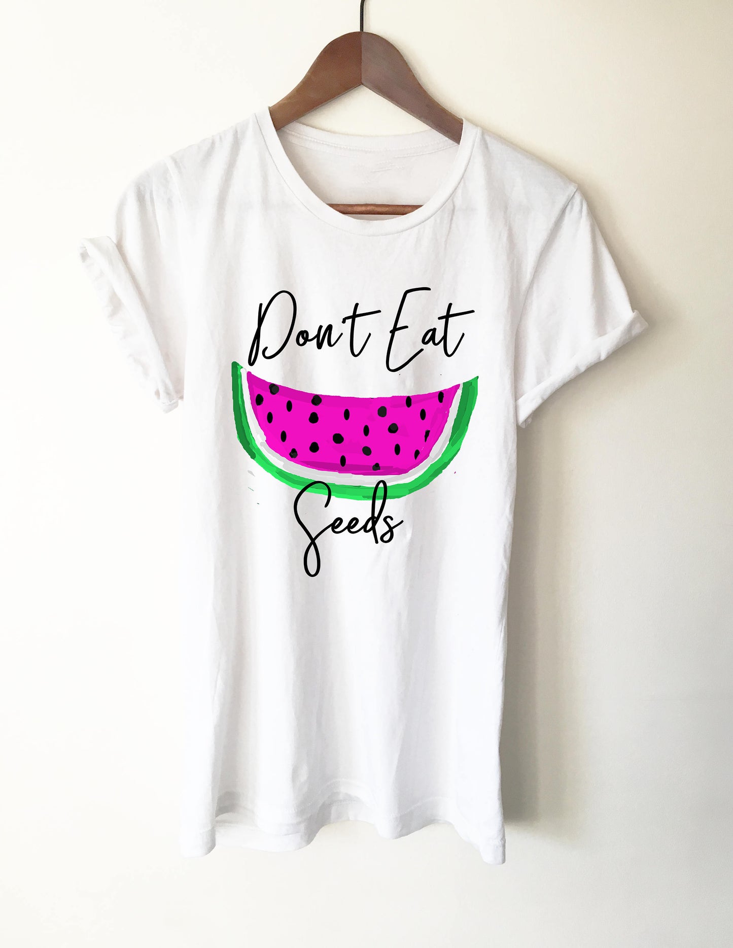 Don't Eat Watermelon Seeds t-shirt - pregnancy announcement shirt