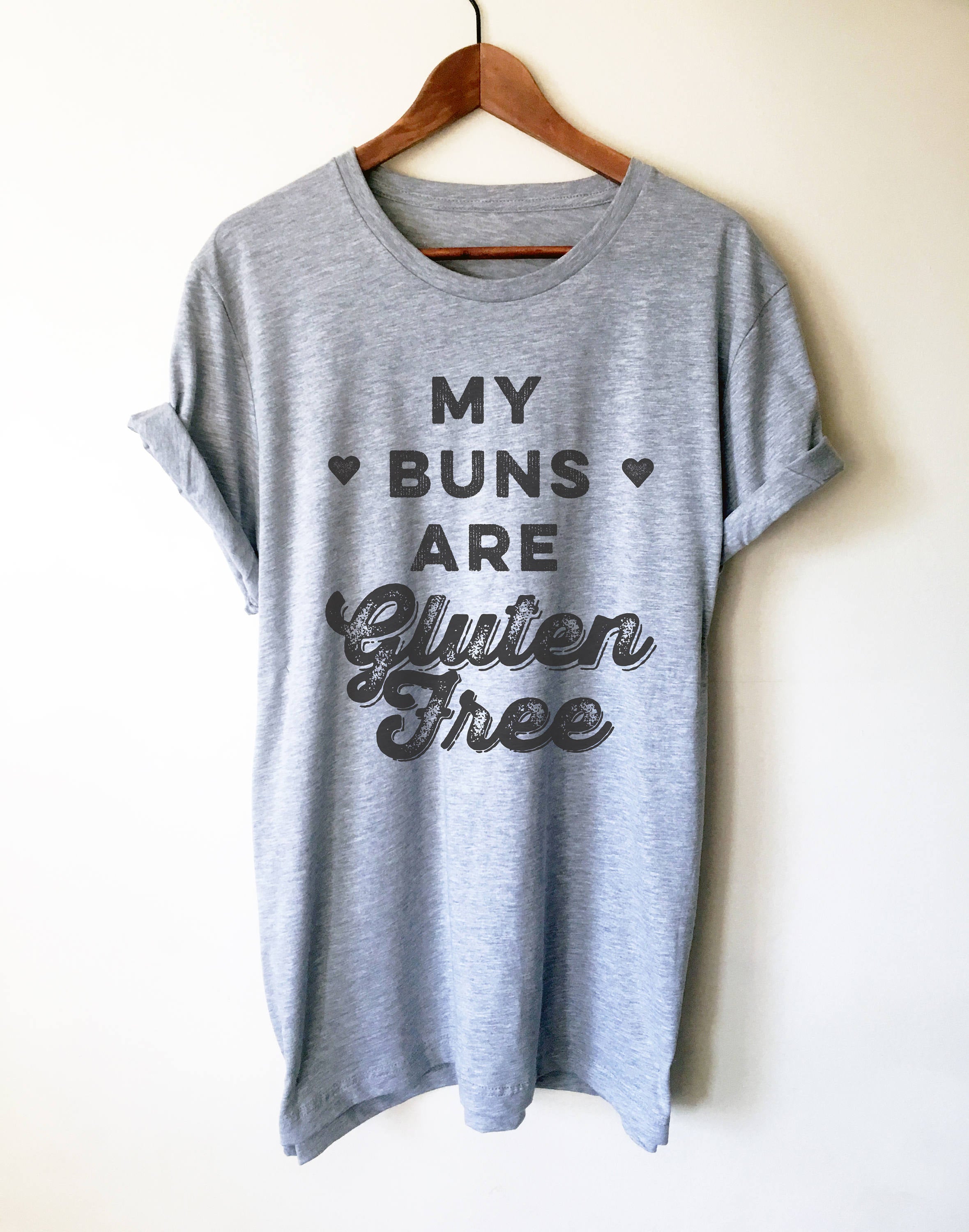 My Buns Are Gluten Free Unisex Shirt - Baking Shirt, Holiday Baking Shirt, Chef Shirts, Gifts For Bakers, Funny Baking Tee, Gluten free - Stag & Peach Co