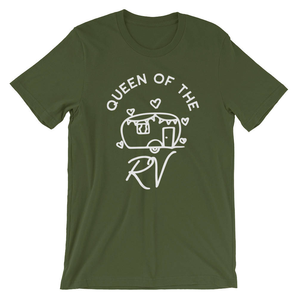 Queen Of The RV Unisex Shirt, Camping Shirt, Happy camper shirt, Camper Gift, Funny RV Shirt, RV shirt, Camper shirt - Stag & Peach Co