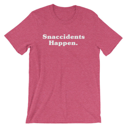 Snaccidents Happen Unisex Shirt - Snacks shirt | Food shirt | Foodie gift | Foodie shirt | Chef shirt | Cute vegan tshirt | Junk food shirt