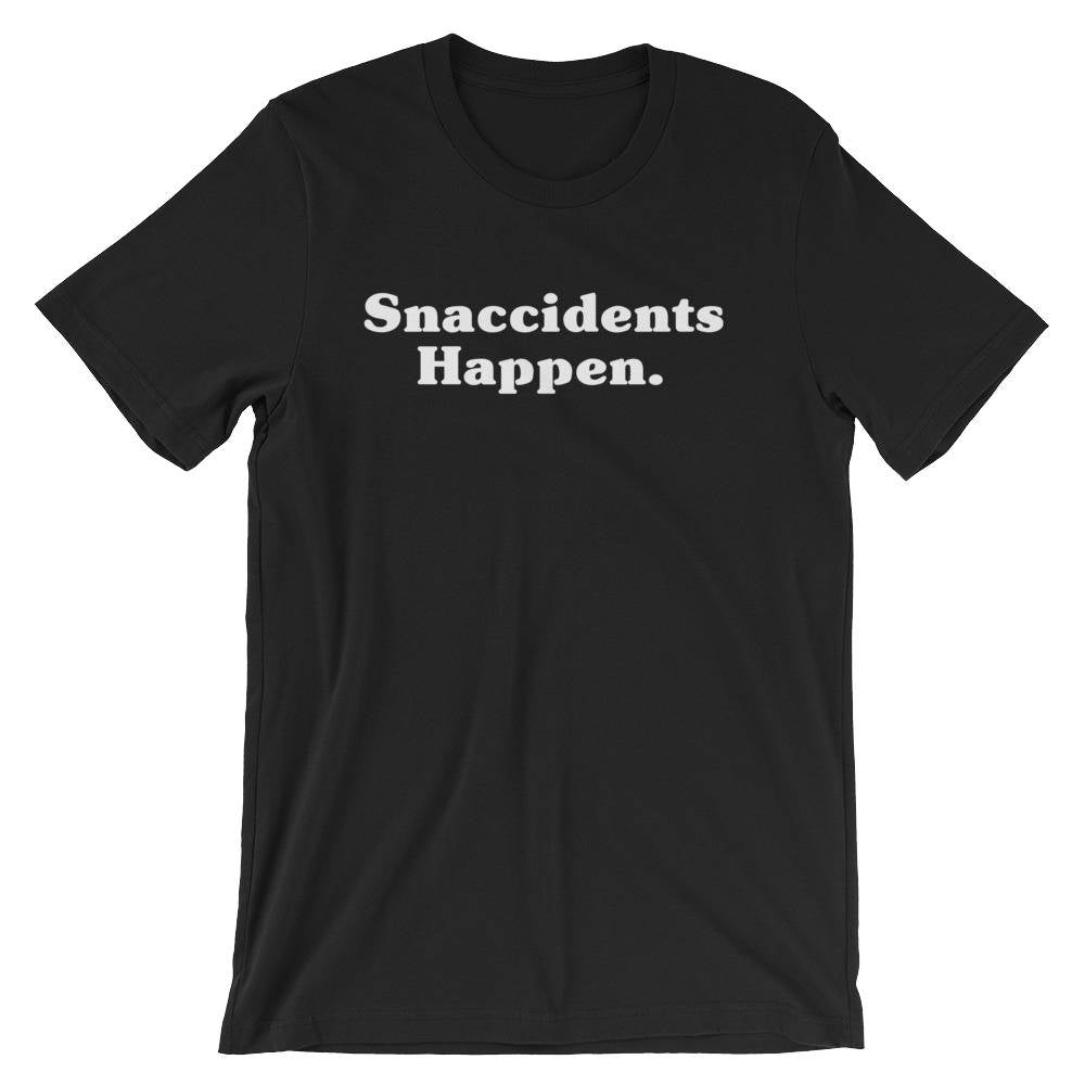 Snaccidents Happen Unisex Shirt - Snacks shirt | Food shirt | Foodie gift | Foodie shirt | Chef shirt | Cute vegan tshirt | Junk food shirt - Stag & Peach Co