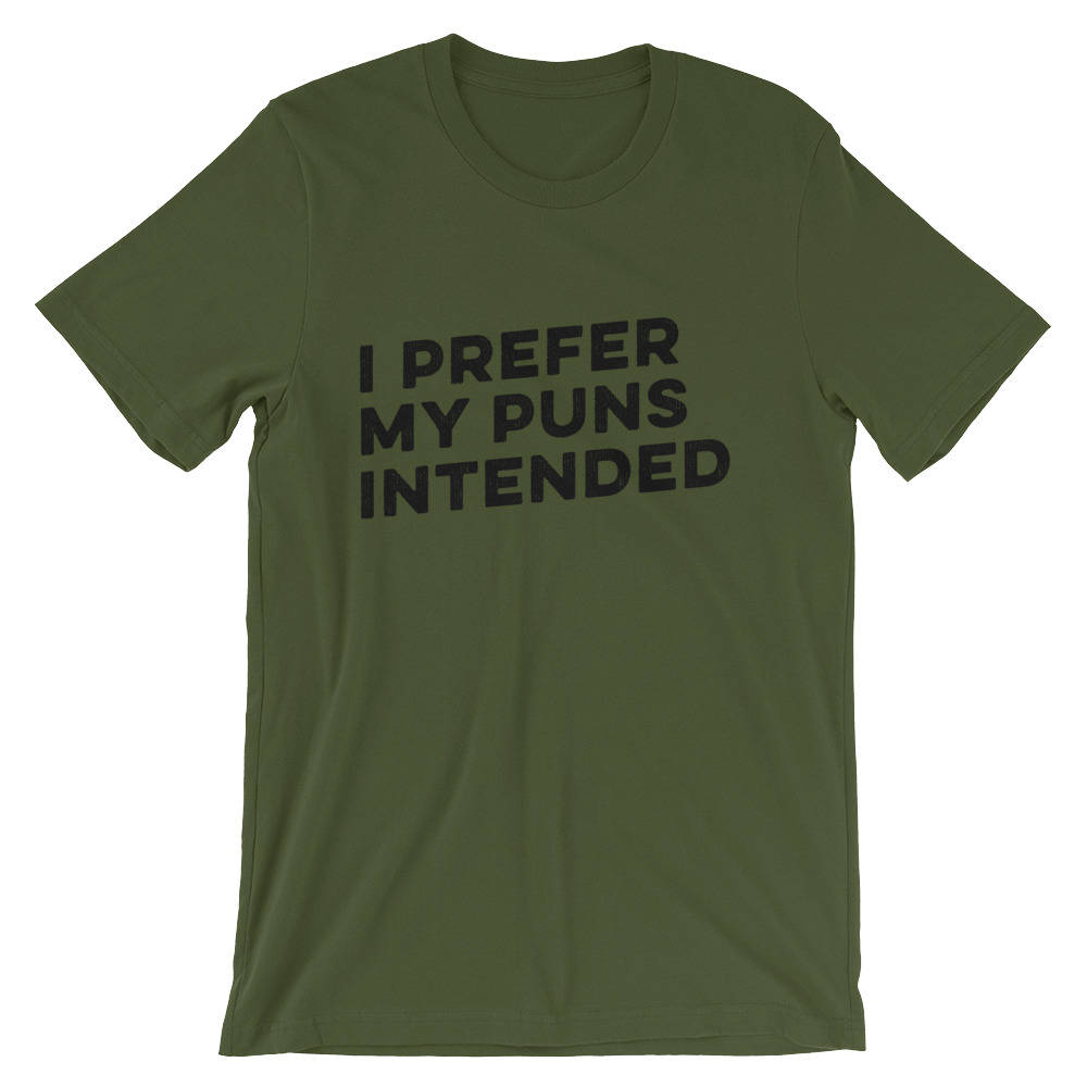 I Prefer My Puns Intended Unisex Shirt  book lover t shirts - book lover gift - bookworm gift - bibliophile - Grammar Vocabulary Punctuation - Stag & Peach Co