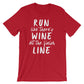 Run Like There's Wine At The Finish Line Unisex Shirt - Running shirt, Marathon shirt, Funny running shirt, Running gifts, Wine shirt