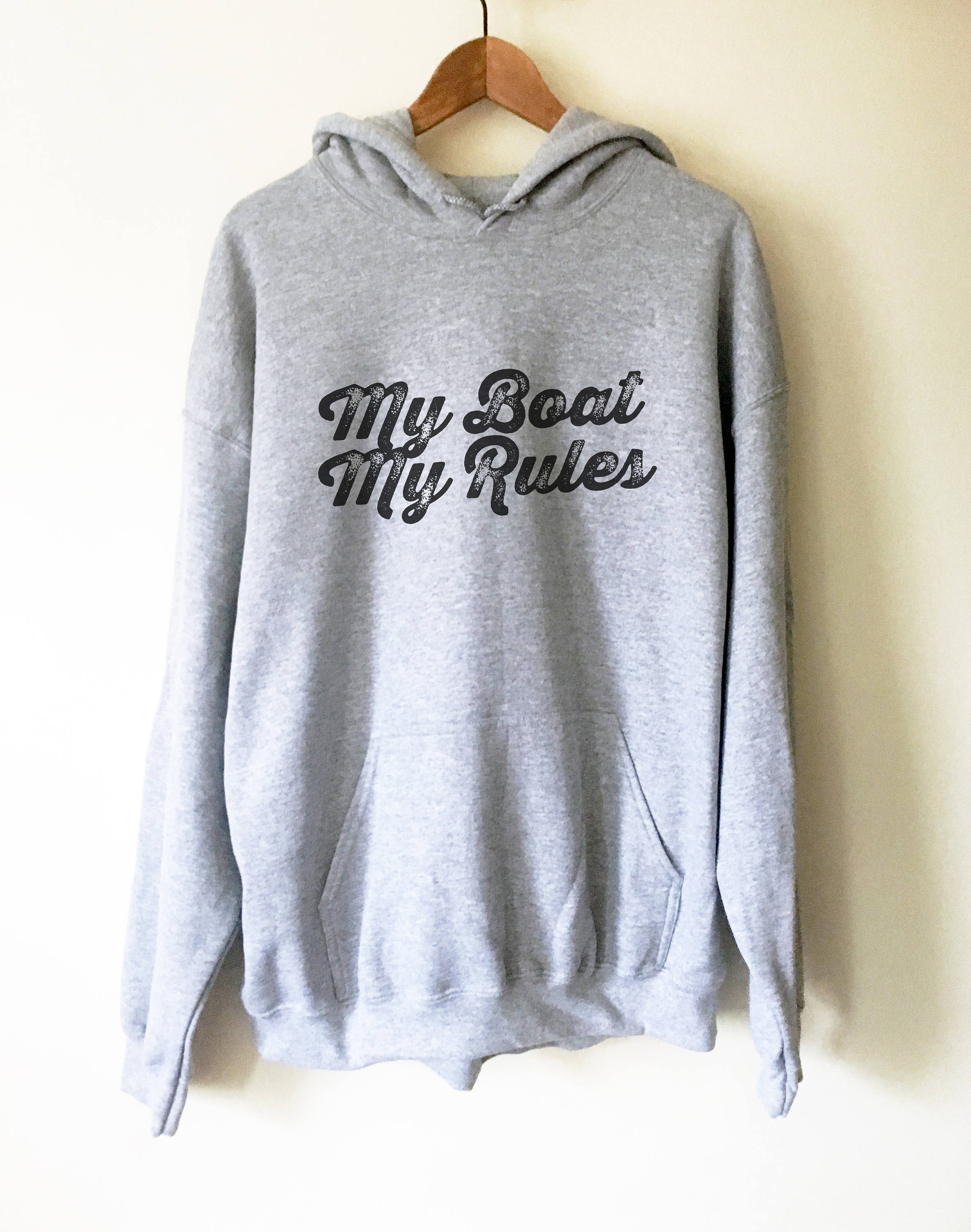 My Boat My Rules Hoodie - Captain shirt, Sailor shirt, Nautical shirt, Navy shirt, Sailing shirt, Sailor gift, Boat shirt, Sailor Hoodie - Stag & Peach Co