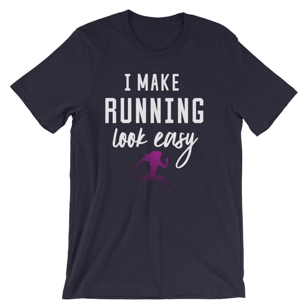 I Make Running Look Easy Unisex Shirt - Running shirt, Marathon shirt, Funny running shirt, Running gifts, Marathon shirts , Half marathon - Stag & Peach Co