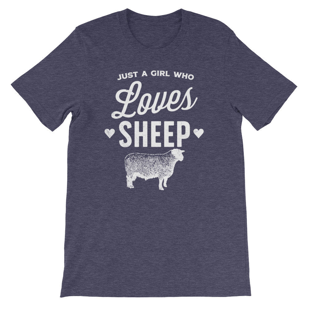 Just A Girl Who Loves Sheep Unisex Shirt - Sheep shirt | Sheep lovers gifts | Farm shirt | Lamb shirt | Gift for farmer | Farm girl