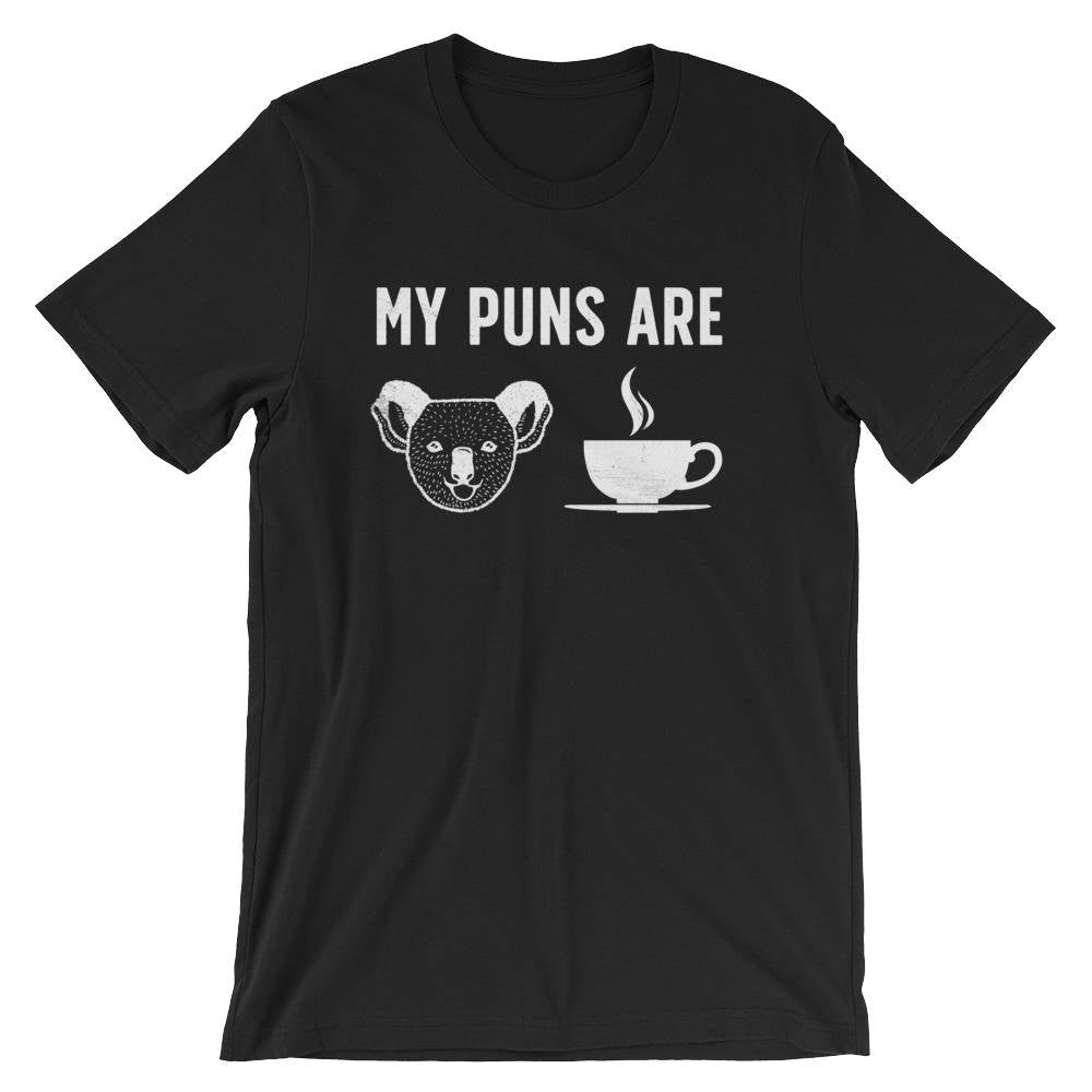 My Puns Are Koala Tea Unisex Shirt - Koala bear | Koala bear gift | Koala shirt | Australia | Koala bear shirt | Funny pun shirt | - Stag & Peach Co