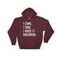 I Came, I Saw, I Made It Awkward Hoodie - Introvert shirt, Introvert gift, Introvert Hoodie, Antisocial shirt, Socially awkward,