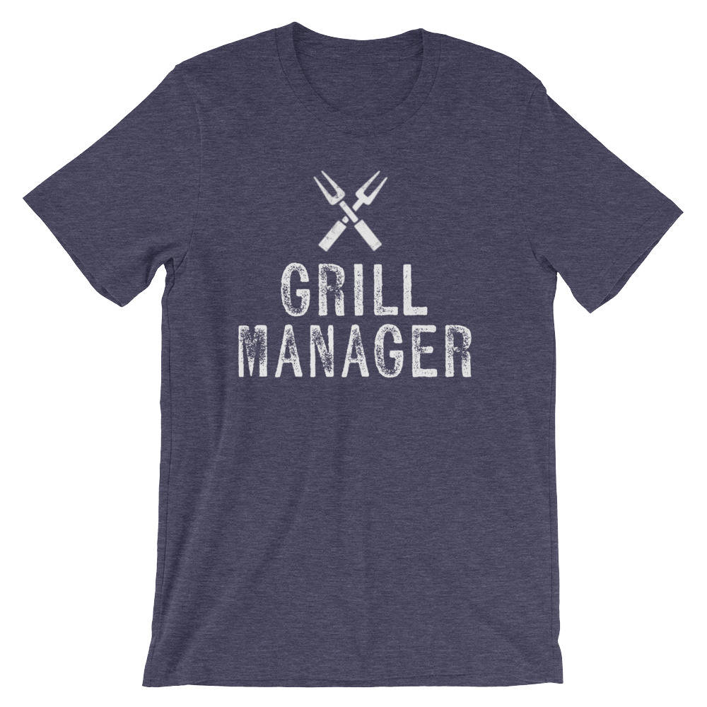 Grill Manager Unisex Shirt - Bbq shirt, Grilling shirt, Grill master, Summer cookout, Camping Shirt, Chef shirt, Chef gift, Food shirt - Stag & Peach Co
