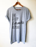 Eat Sleep Karaoke Repeat Unisex Shirt - Karaoke shirt, Karaoke singer, Karaoke gift, Music lover shirt, Music shirt, Music lover gift