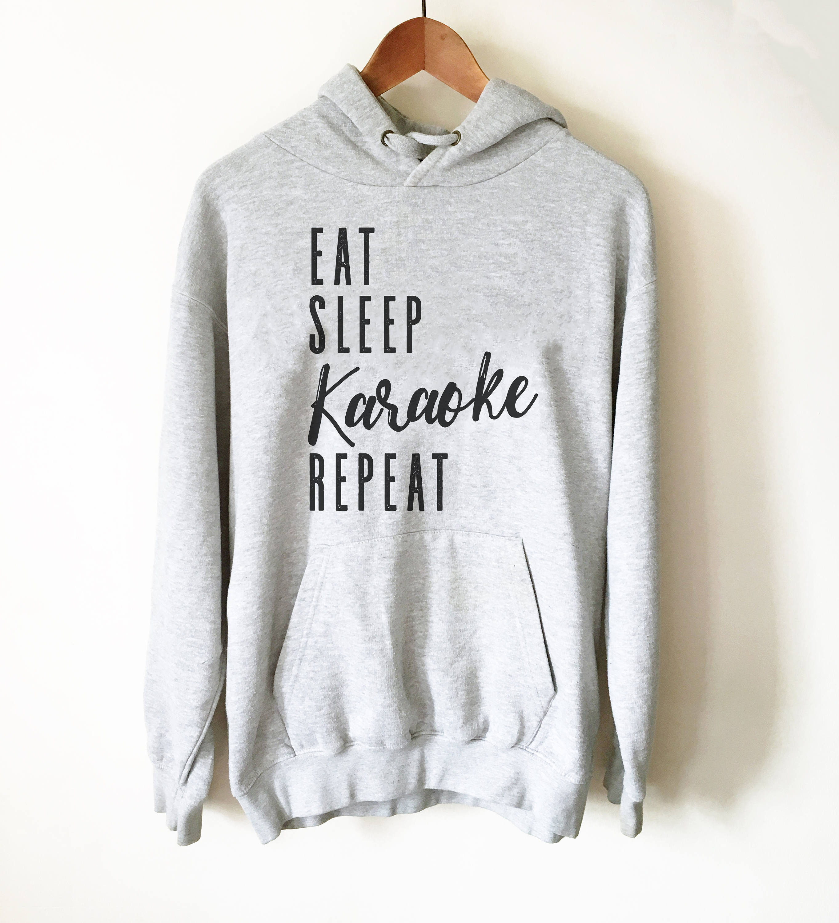 Eat Sleep Karaoke Repeat Hoodie - Karaoke shirt, Karaoke singer, Karaoke gift, Music lover shirt, Music shirt, Music lover gift