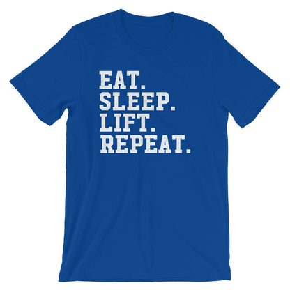 Eat Sleep Lift Repeat Unisex Shirt - Gym shirt, Workout shirt, Deadlift shirt, Booty day, Weightlifting shirt, Bodybuilding, Powerlifting