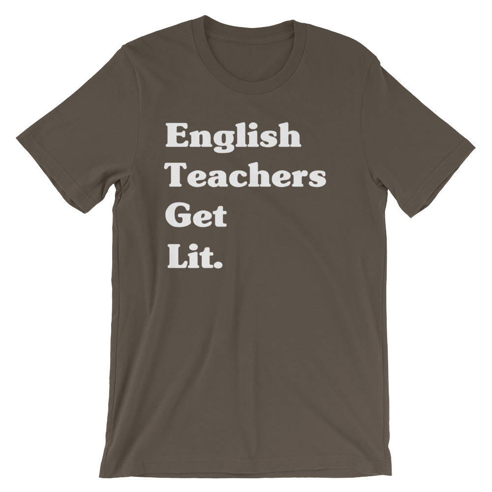 English Teachers Get Lit Unisex Shirt - English teacher gift, Funny teacher shirts, Teacher life shirt, Teacher shirts, Teacher life shirt