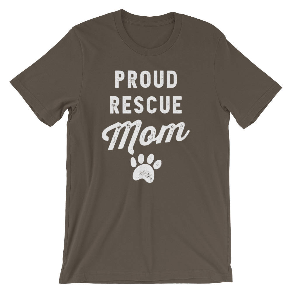Proud Rescue Mom Unisex Shirt - Pet - Stag & Peach Co
