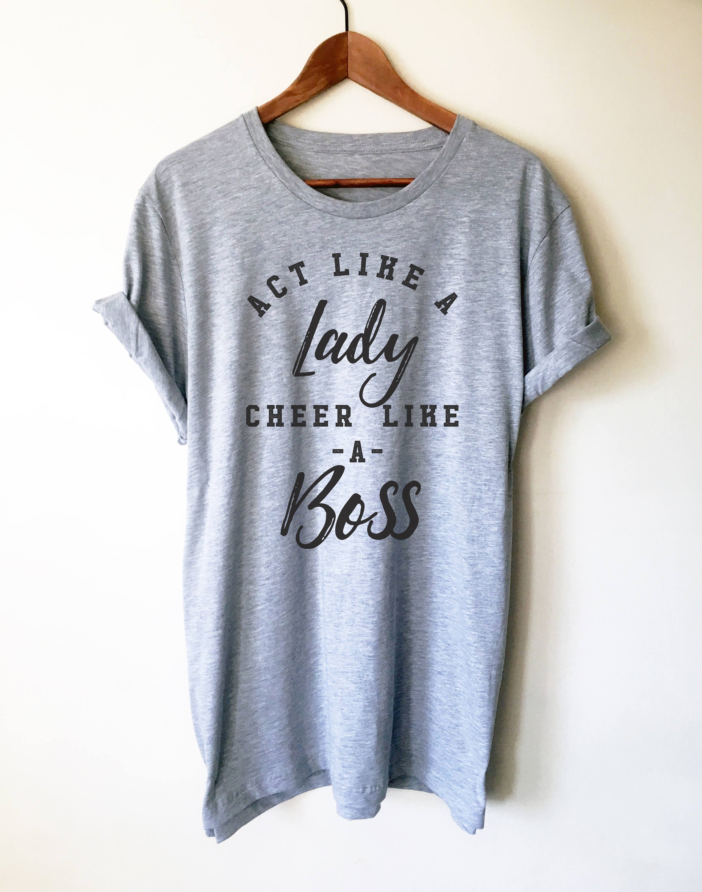 Cheer Like A Boss Unisex Shirt, Cheerleader Shirt, Cheer Coach Shirt, Cheerleading Gift, Cheer Mom Shirt, Cheerleading Shirt