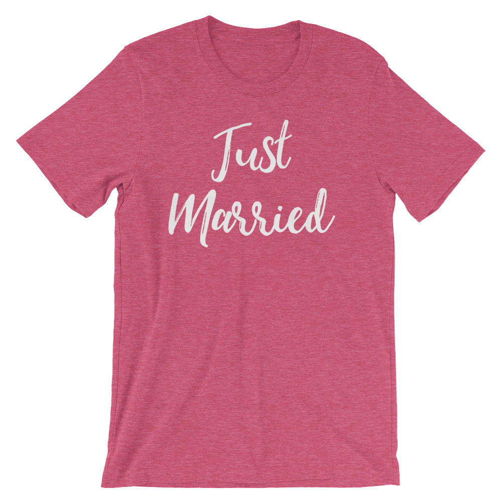 Just Married Unisex Shirt - Newlywed shirt | Honeymoon shirt | Bridal shower gift | Gift for bride | Honeymoon gift | Wifey shirt