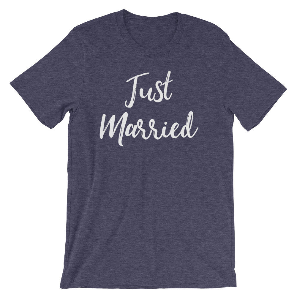 Just Married Unisex Shirt - Newlywed shirt | Honeymoon shirt | Bridal shower gift | Gift for bride | Honeymoon gift | Wifey shirt