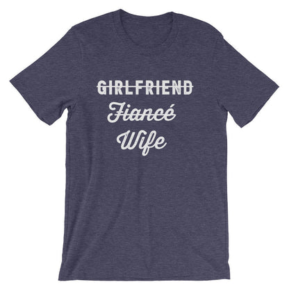 Girlfriend Fiance Wife Unisex Shirt -  Bachelorette party, Bride shirt, Bachelorette shirts, Wedding shirt, Engagement shirt