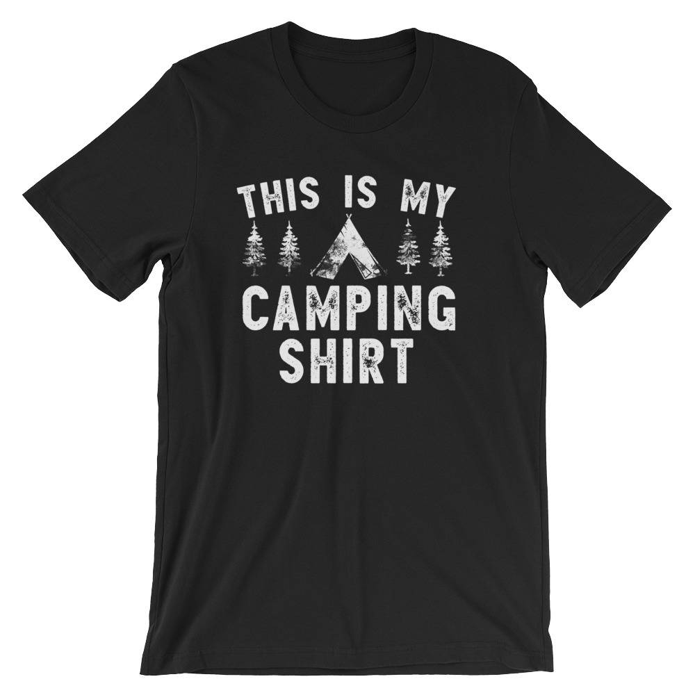 This Is My Camping Shirt Unisex Shirt - Camping shirt, Happy camper shirt, Happy camper, Camping, Hiking shirt, Camping gift, Camp shirt