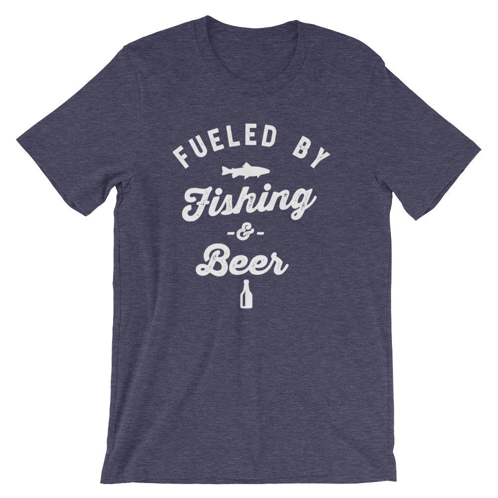 Fueled By Fishing And Beer Unisex Shirt - | Fishing Gift | Fisherman | Fisherman shirt | fishing gifts | funny fishing shirt | Fly Fishing