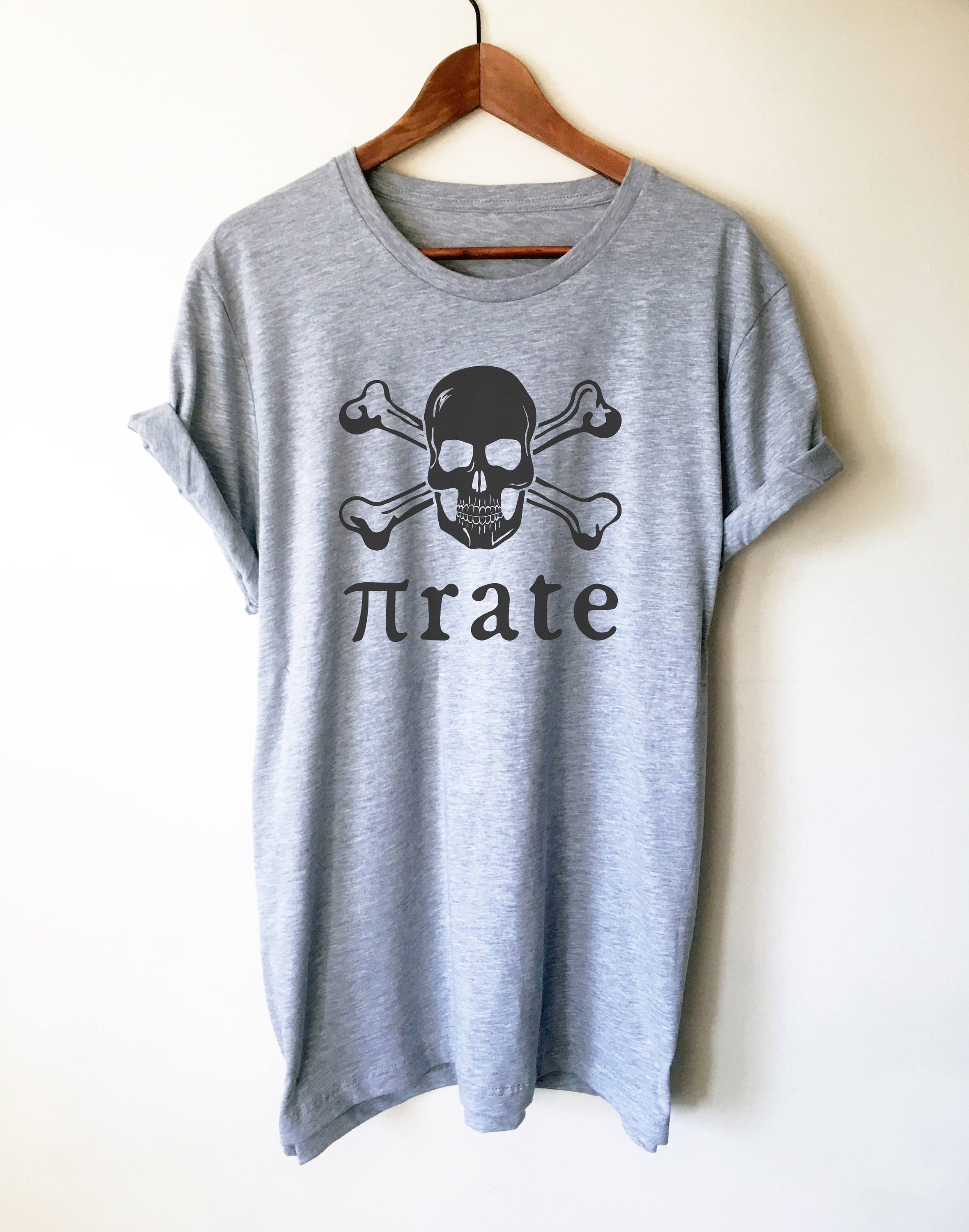Pi-Rate Unisex Shirt - Pi shirt, Math shirts funny, Math geek shirts, Math teacher gift, Algebra shirt
